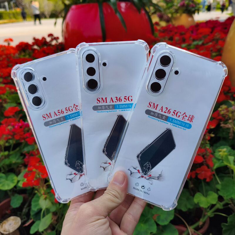Four-corner anti-fall mobile phone case airbag transparent TPU for Samsung A56 5G/A26 5G/A36 5G/A16 5G
