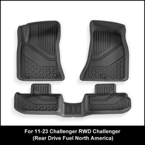 11-23 Dodge Challenger üçün tam TPE avtomobil döşəmə xalçaları