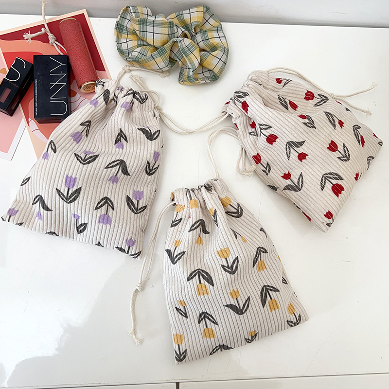 Pana MINI BOLSA cordón lápiz labial cosméticos viaje bolsa de almacenamiento portátil niñas clave moneda monedero bolsa