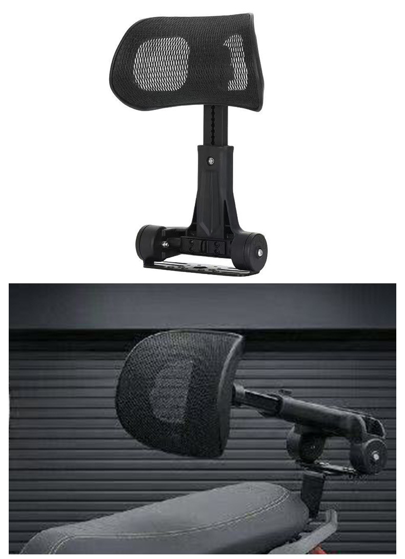 Suitable for Niu Nxt/Nxl/Nx Electric Scooters, the Rear Backrest Is Foldable and Includes a Breathable Lumbar Support