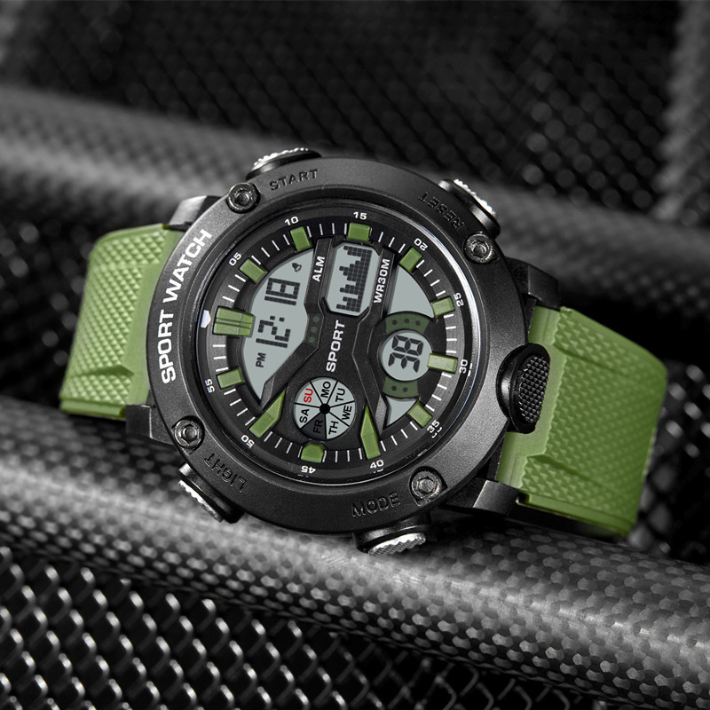 Nuevo reloj de los hombres deportes LED reloj electrónico hombre y mujer estudiante pareja luminosa simple reloj despertador reloj impermeable