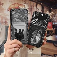 适用小米手机壳卡通卡槽全包边散热个性搞怪简约质感硅胶插卡