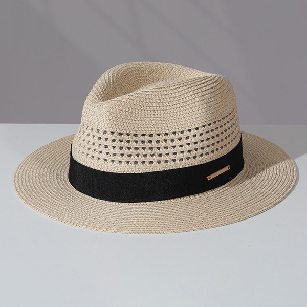 straw summer beach fashionable hat
