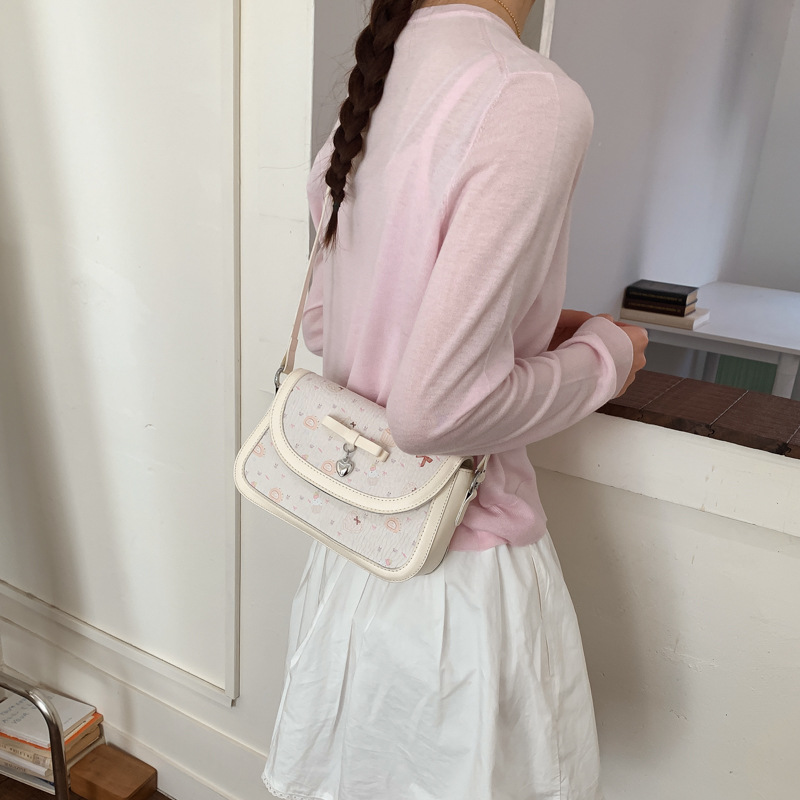 Nicho de diseño lindo impresión silla 2026 nuevo estilo coreano de mujer bolso de hombro diario bolso pequeño de moda