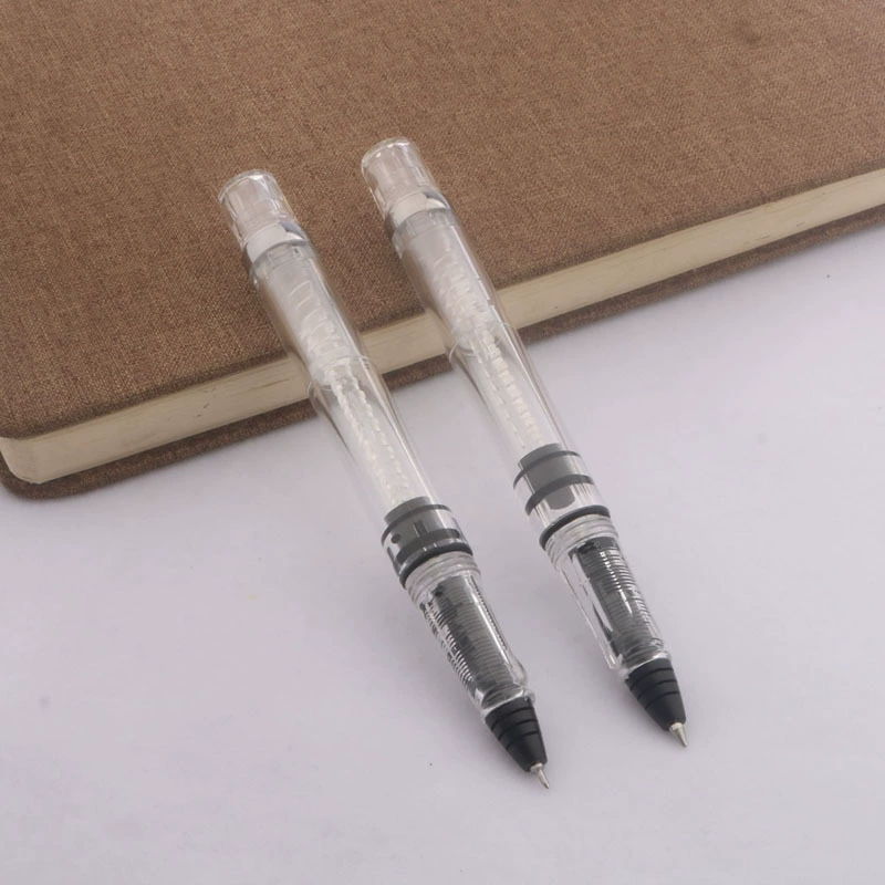 Posture Correction Piston Fountain Pen Transparent White