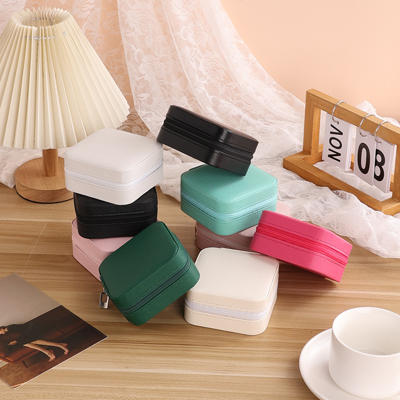 Caja De Joyería De Uso Transfronterizo, Caja De Almacenamiento Para Pendientes, Caja De Almacenamiento Para Joyas, Adorno De Joyería, Caja De Almacenamiento Simple, Bolsa De Almacenamiento Para Joyas display picture 5