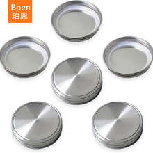 304不锈钢盖子圆形70mm86常规宽口梅森杯硅胶垫片密封梅森罐盖子