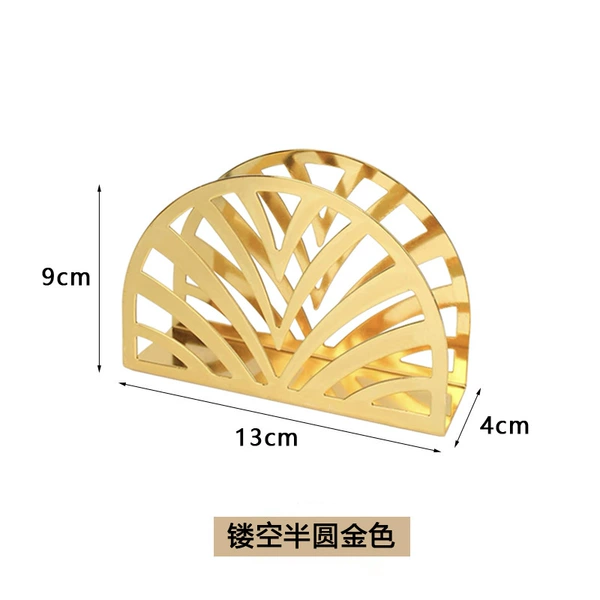 Semi-circle hollow golden light