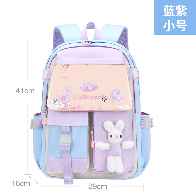 Popular Amazon Escuela Primaria Princesa mochila en stock al por mayor impermeable de dibujos animados lindo color moda los niños femenina