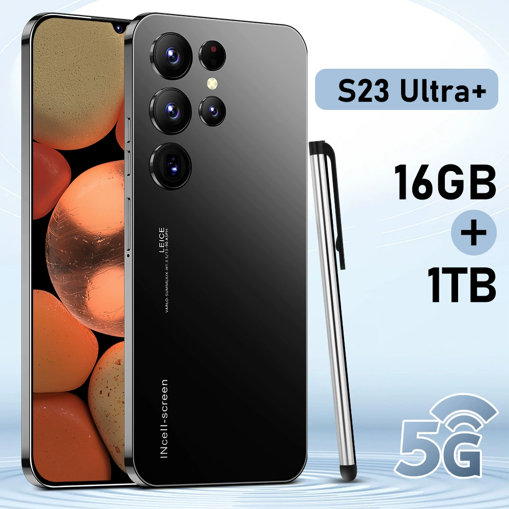 Смартфон S23 6,8″ широкоформатный экран, Android, 16 ГБ + 1 ТБ с внешним стилусом