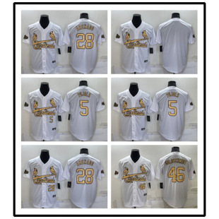 New 2022 All-Star Baseball Uniforms Cardinals 28 # 5 # 46 # Elite Version Fan Version Embroidered Baseball Jersey