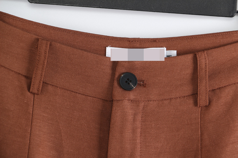 GraceChic 25 Set due pezzi da donna, blazer + pantaloni, patchwork in lino, stile a blocchi di colore, autunno inverno, moda 1827_voghion.com