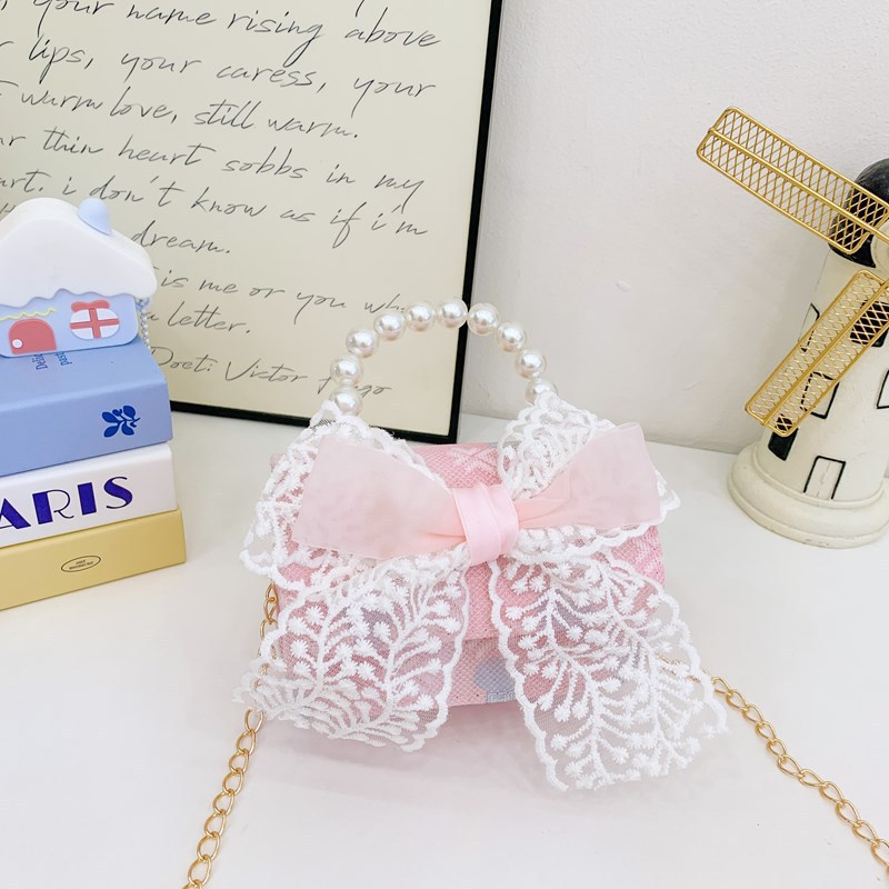 Bolsos de moda coreana para niños de perlas, bolsos de mano de perlas, bolsos de hombro para chicas lindas.