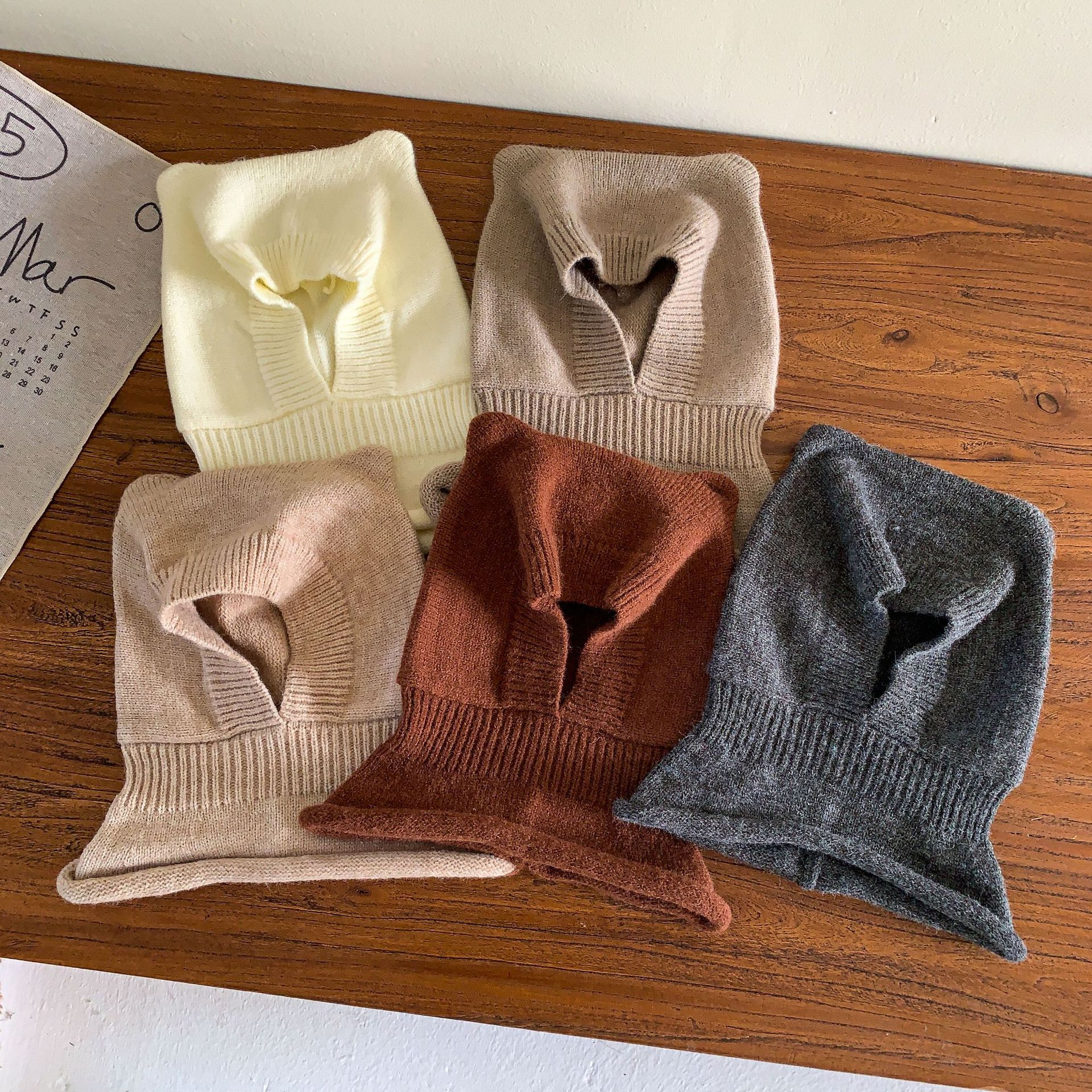 Sugar Pear ropa infantil sombrero bufandas sombrero de estilo extranjero para hombres y mujeres niñas tejer bebés invierno sombrero de lana sombrero protector de orejas