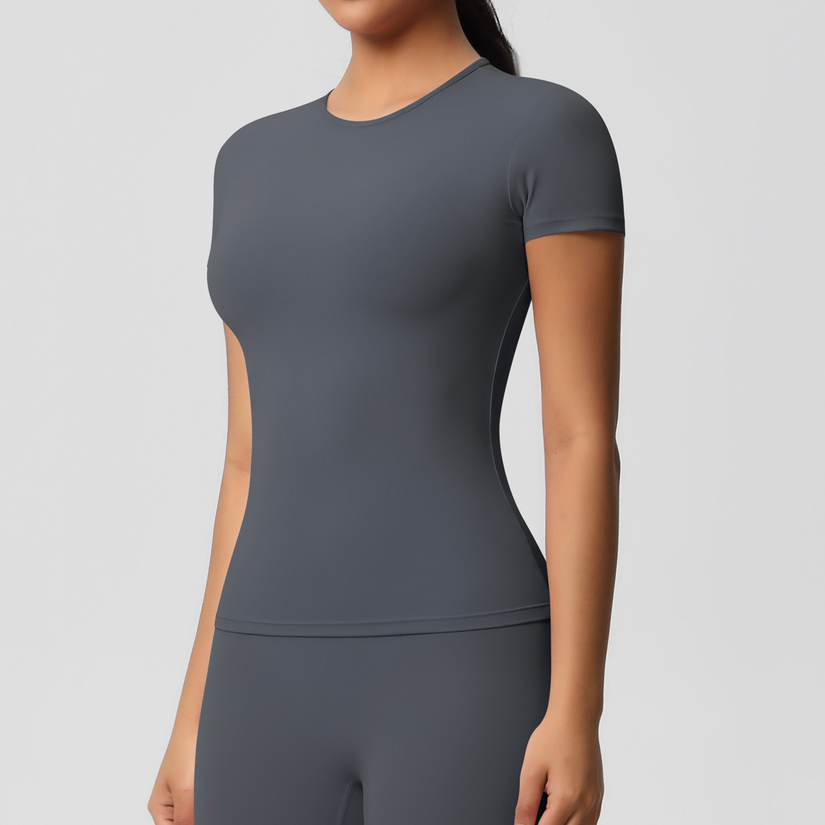 95g Weight Short Sleeve Sleeve Length Nylon, Spandex Fabric Type Regular Top Length T-shirt Tops Type Fitness, Yoga, Running Occasion Round Neck Neckline Solid Color Pattern Sport Style Style S, XL Size Sport Style Solid Color Nylon Spandex Round Neck Active Tops T-shirt 41