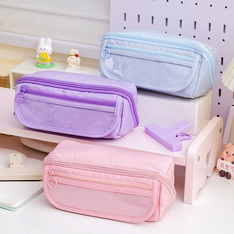 Prism, capacious pencil case, high quality universal storage bag