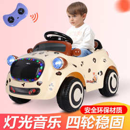 婴幼儿汽车四轮车遥控1-3岁宝宝玩具车摇摆车可坐人遥控车带音乐