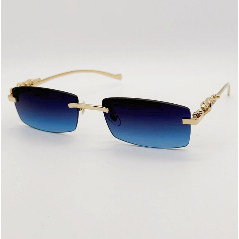 2024 New Frameless Square Sunglasses Colored Men and Women Driving…