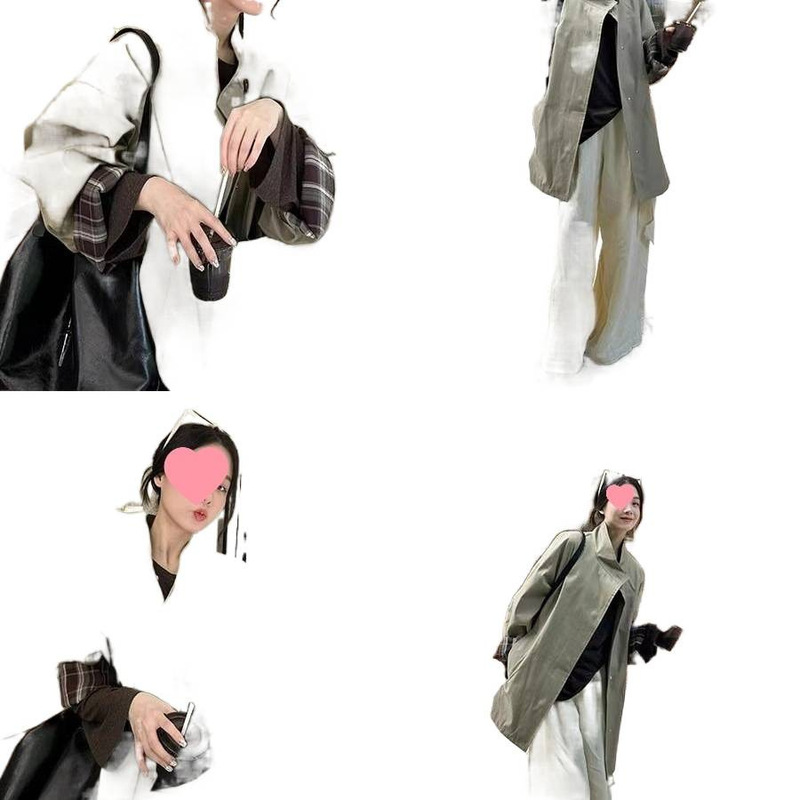 风衣女小个子2025新款春秋季英伦风高级感韩系爆款外套杏色经典黑|undefined