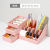 Manicure tools set for manicure, capacious storage box, brush, table pens holder, European style