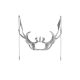 Cyberpunk metal mask niche design special-shaped fluid mechanical style earrings lip ring adjustable face accessories for men and women