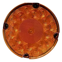 Трансграничный 7-дюймовый 17LED круглый легкий грузовик с рулевым управлением задний светодиодный задний фонарь одиночный фонарь резиновый задний фонарь
