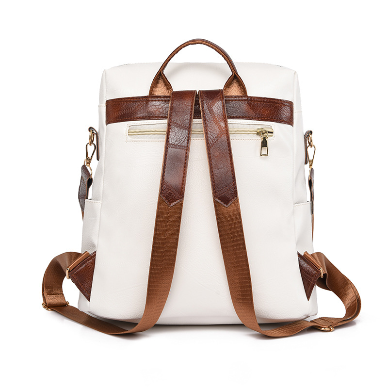 2022 verano nuevo estilo coreano damas de cuero suave mochila de moda borla viaje al aire libre mochila escolar