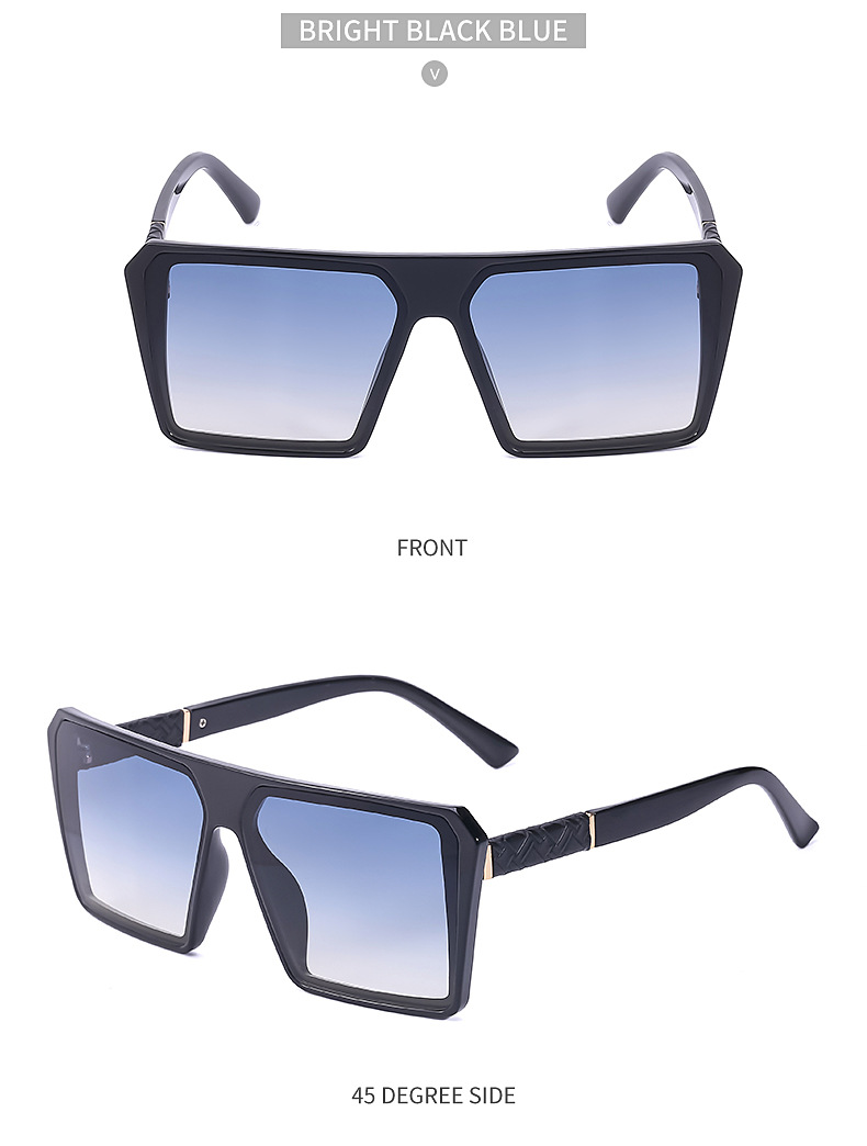 Fashion Geometric Large Frame Sunglasses display picture 10