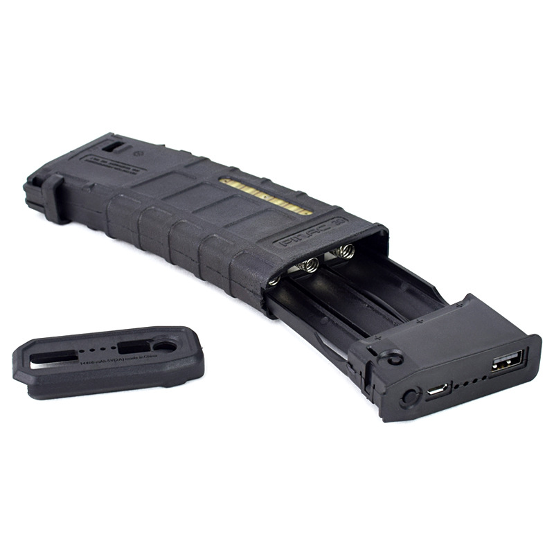 Transfronteriza Amazon PMAG revista modelo portátil móvil fuente de alimentación militar ventiladores al aire libre banco de energía no contiene baterías