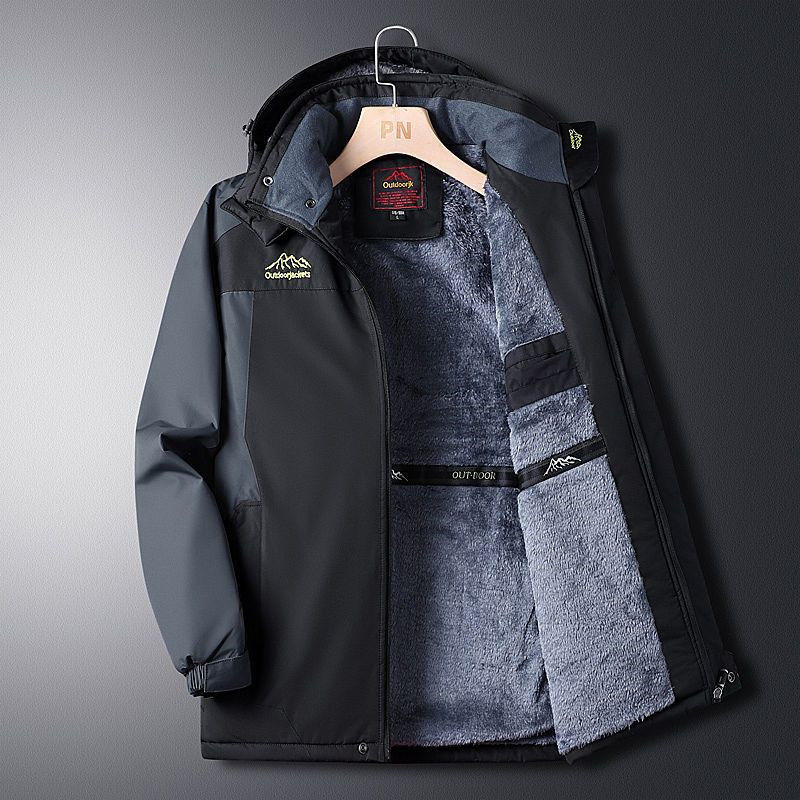 Cross-border Outdoor Jacket Men's Winter fleece-lined Thickened Jacket Men's Windproof and Waterproof Cotton-padded plus size Mountaineering Suit Cross-border Outdoor Jacket Men's Winter fleece-lined Thickened Jacket Men's Windproof and Waterproof Cotton-padded plus size Mountaineering Suit