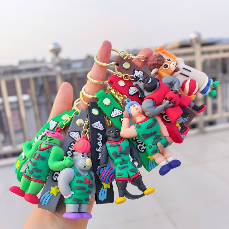 Cross-Border New Product Miracle Dream Team Keychain Doll Pendant Desktop Ornament Anime Peripheral Blind Box Wholesale