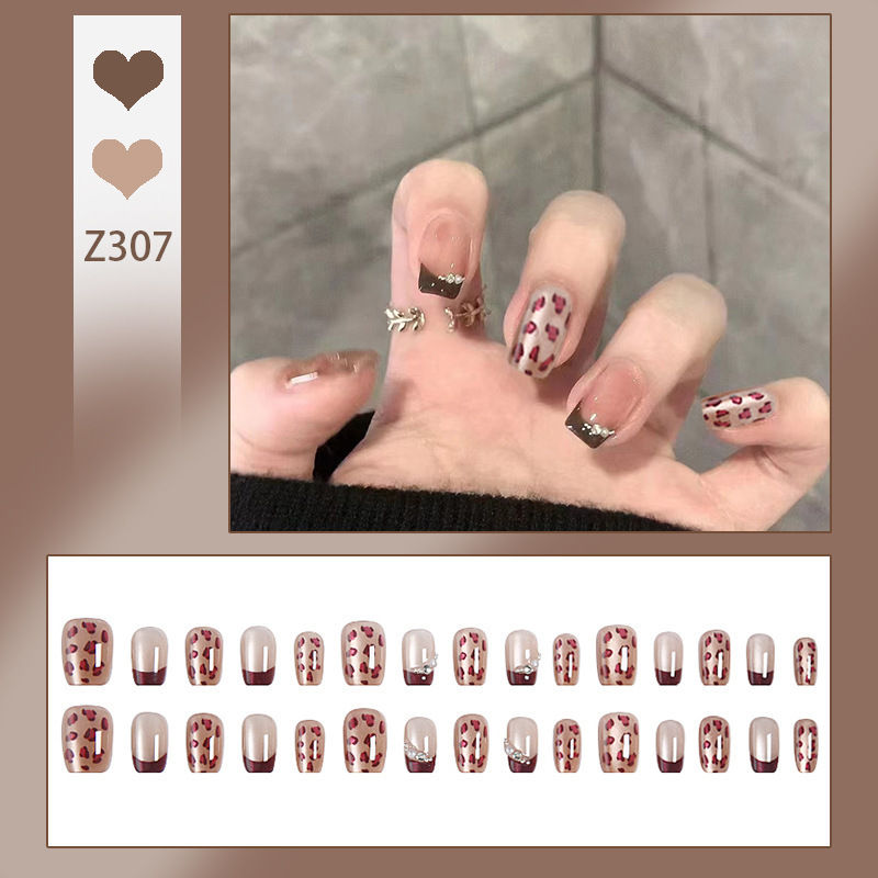 Douyin ウェアラブルネイル、フラッシュブラッシュ、オーロラフェイクネイル、ウェアラブルネイル、義烏マニキュア卸売セット|undefined