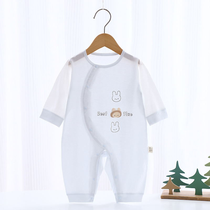 Newborn Butterfly Clothes Newborn Baby Monk Clothes Pajamas Baby's Jongsuit Summer Air-conditioning Clothes Thin Ha-ha Clothes