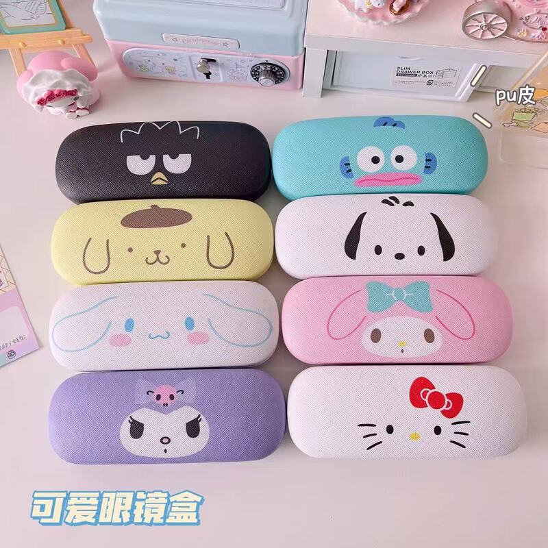 Sanrio Glasses Case Student Myopia Optical Glasses Case Cartoon Pattern Children and Girls Anti-pressure Advanced Sense