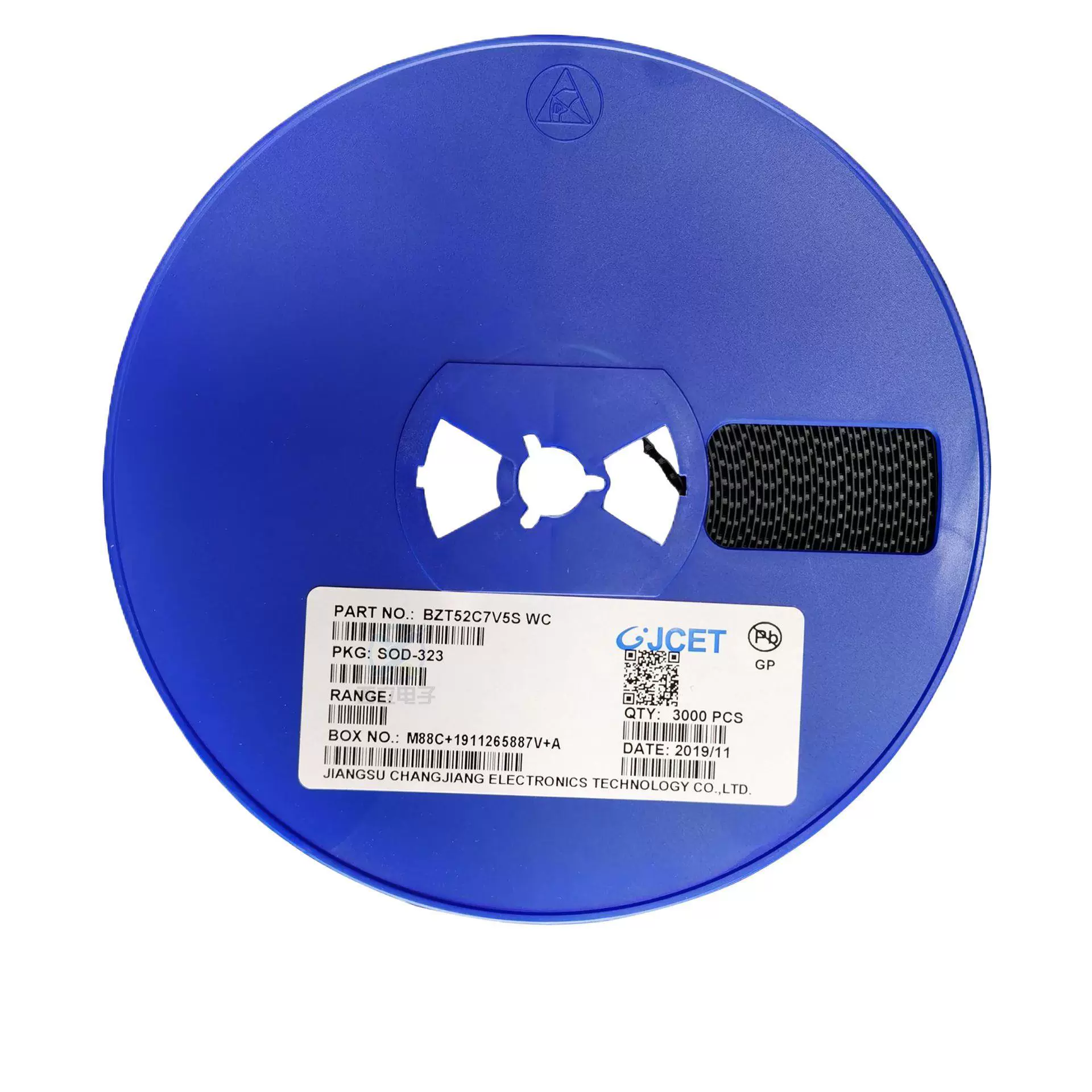 0805 贴片齐纳二极管 BZT52C7V5S WC SOD-323封装 长电 LRC MDD