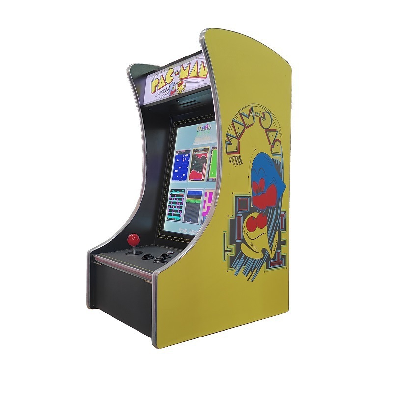 17寸竖屏吃豆外贸出口木质格斗机框体游戏机60合一经典游戏