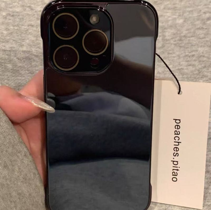 简约ins纯色玻璃无边框镜头膜适用iPhone16promax苹果15手机壳14|undefined