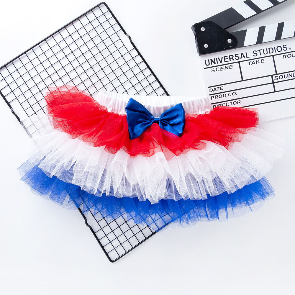 Bebé vestido de verano de dos colores sólidos vestido de seis capas 0 - 2 años vestido de bebé vestido de princesa al por mayor