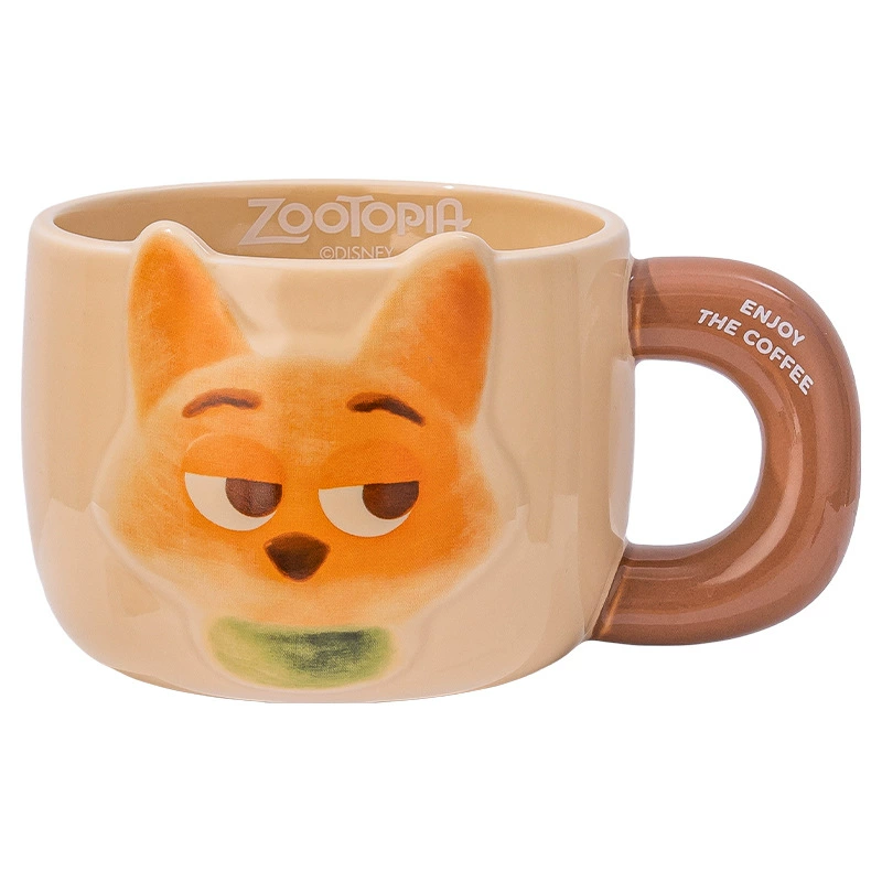 Керамическая кружка (Zootopia Judynik) — 500/650 мл, милый набор подарков с парой персонажей