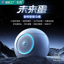 未来蛋音响智能马桶无水压限制全自动一体式座便器语音泡泡虹吸式