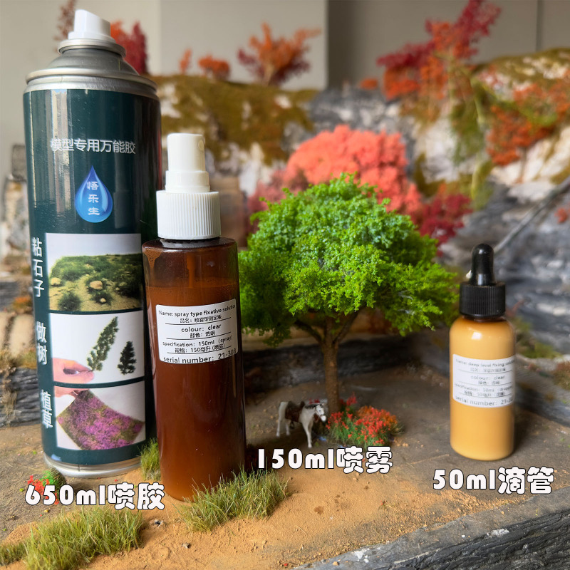 Model-specific universal water-based spray glue setting liquid fixative liquid penetration liquid manual diy glue adhesive liquid