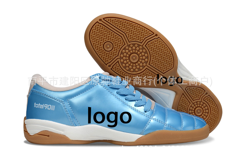 Fábrica de Putian al por mayor T90 serie interior MD fondo plano zapatos de fútbol de fondo bajo entrenamiento césped interior y exterior