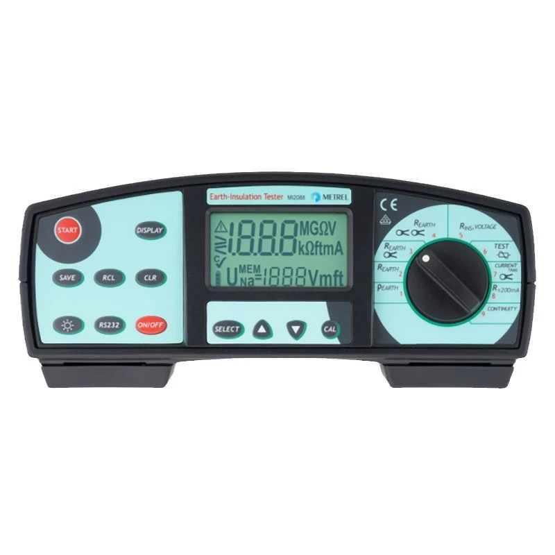 Тестер сопротивления заземления MI2088 metrel metrel, Германия Измерение заземления Изоляционный потенциал Испытание соединения