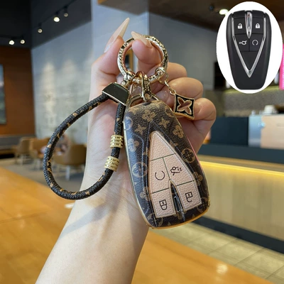 Car key bag, Cover Benben E-Star Folding - type-c-4-button-key-cover-light-luxury-leather-rope