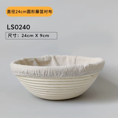 Car roof lining – Lucas Bread Basket Liner, Bread Fermentation - 24cm-diameter-round-interlining