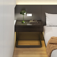 网红悬浮床头柜简约现代酒店卧室极简创意小型床边柜轻奢感置