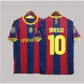10-11 UCL Champions Barça Home #10 Messi + Patch