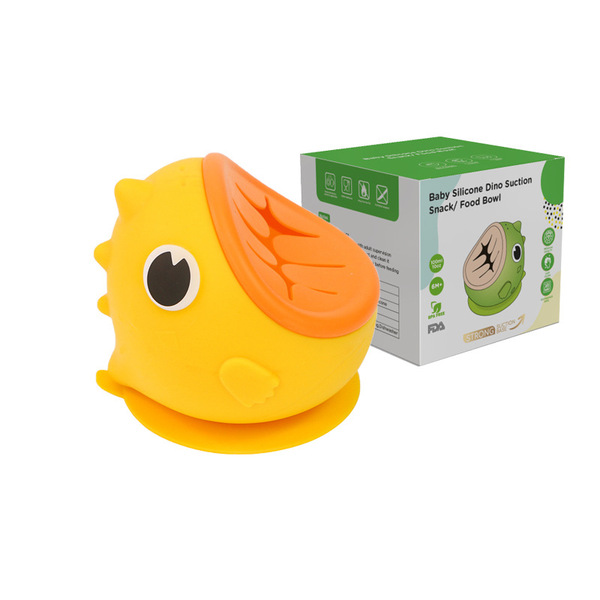 Wholesale Kids Baby Products Dining Bowls Silicone Dinosaur