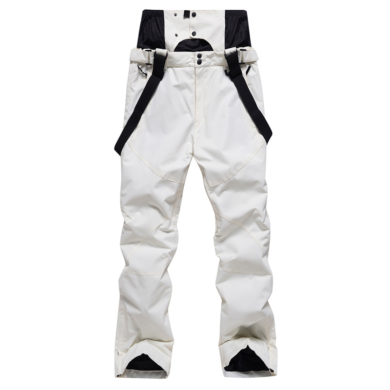 Pantalones de esquí para hombres y mujeres, talla grande, cálidos, de una sola tabla, de doble tabla, impermeables, a prueba de viento_voghion.com