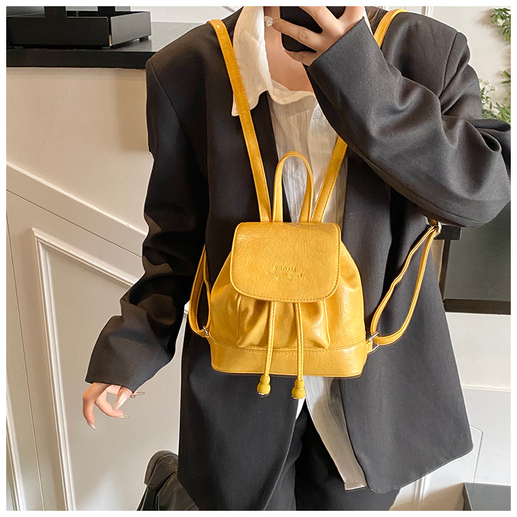 Simple, versatile and niche design women's backpack 2025 new trendy casual small backpack, fashionable travel small schoolbag undefined